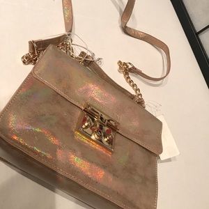 Steve Madden crossbody blush gold